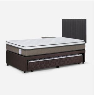 Cama Nido Rosen New Style 6 / 1.5 Plazas / Base Normal + Set De Maderas