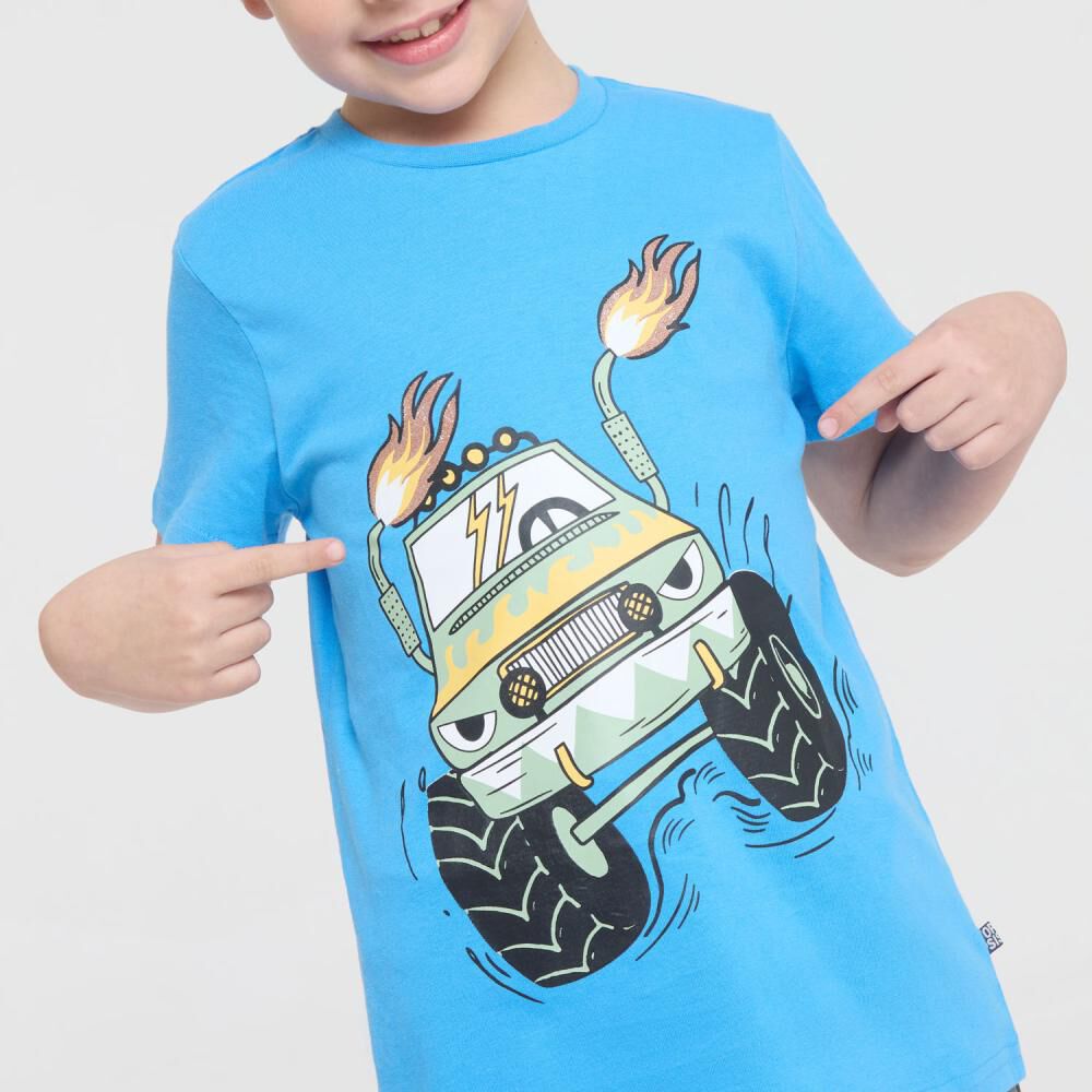 Polera Manga Corta Cuello Redondo Niño Topsis image number 4.0