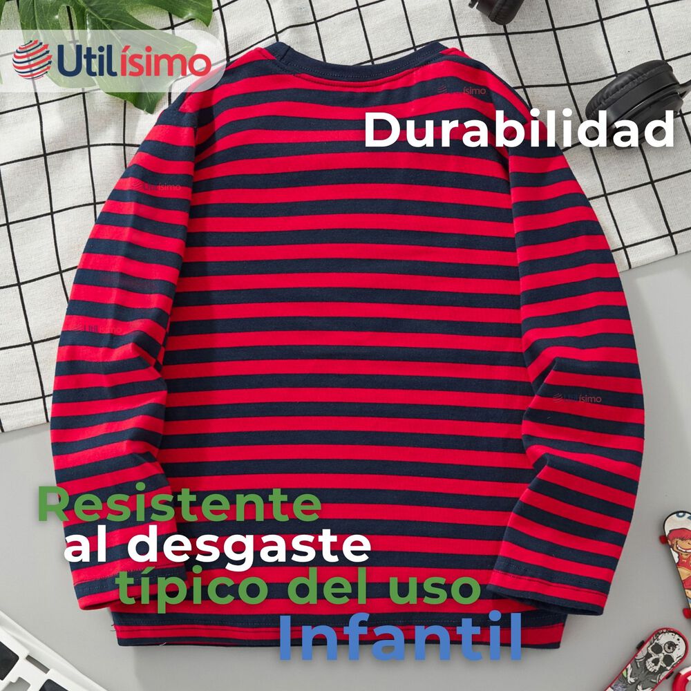 Polera Manga Larga Ni&ntilde;o 100% Algod&oacute;n Dinosaurio Rojo Camiseta image number 6.0