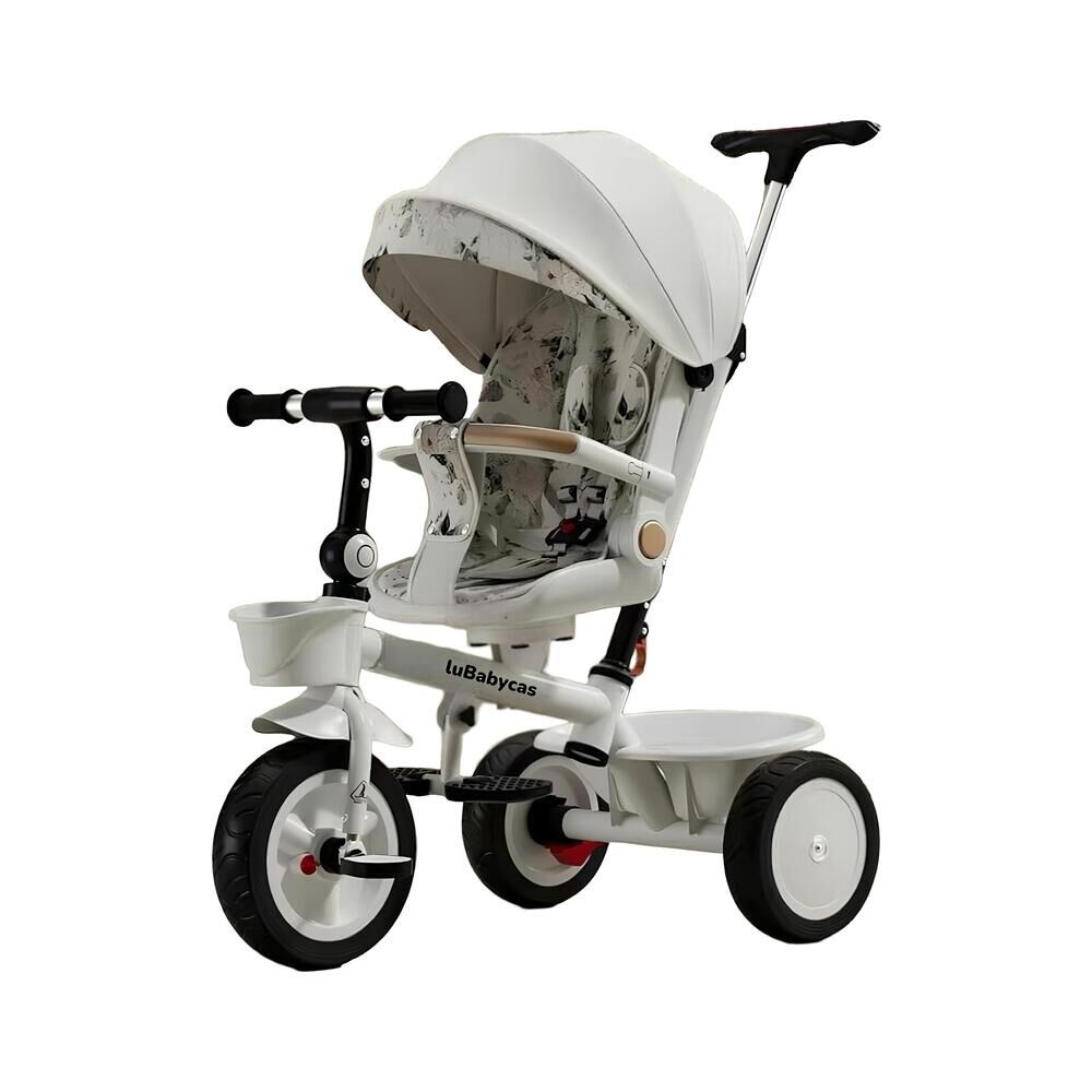 Triciclo Lubabycas 360&deg; Multiposiciones Con Mesita Blanco image number 8.0