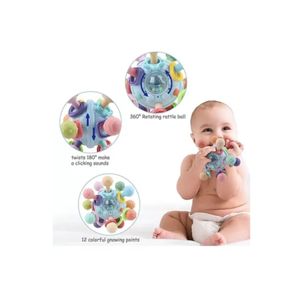 Juguete Pelota Sensorial Para Bebé 0 A 12m Montessori 4 En 1 image number 5.0