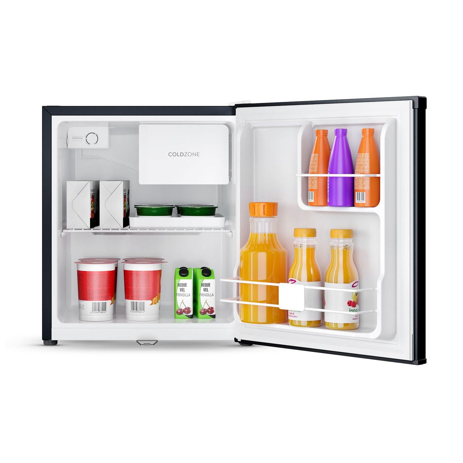 Frigobar 50l Fr&iacute;o Directo Con Llave Y Luz Led Mmb50blk Negro image number 4.0