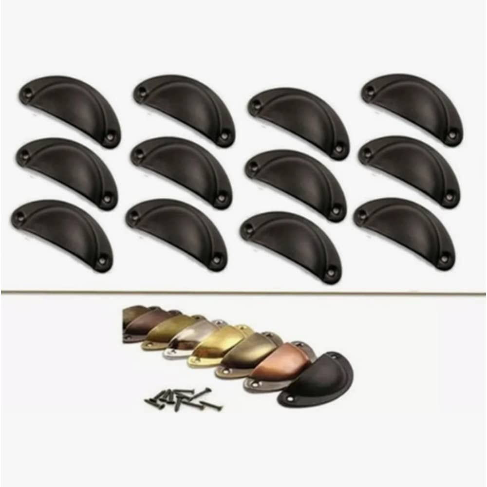 Set 12 Tiradores Para Muebles Negro image number 4.0