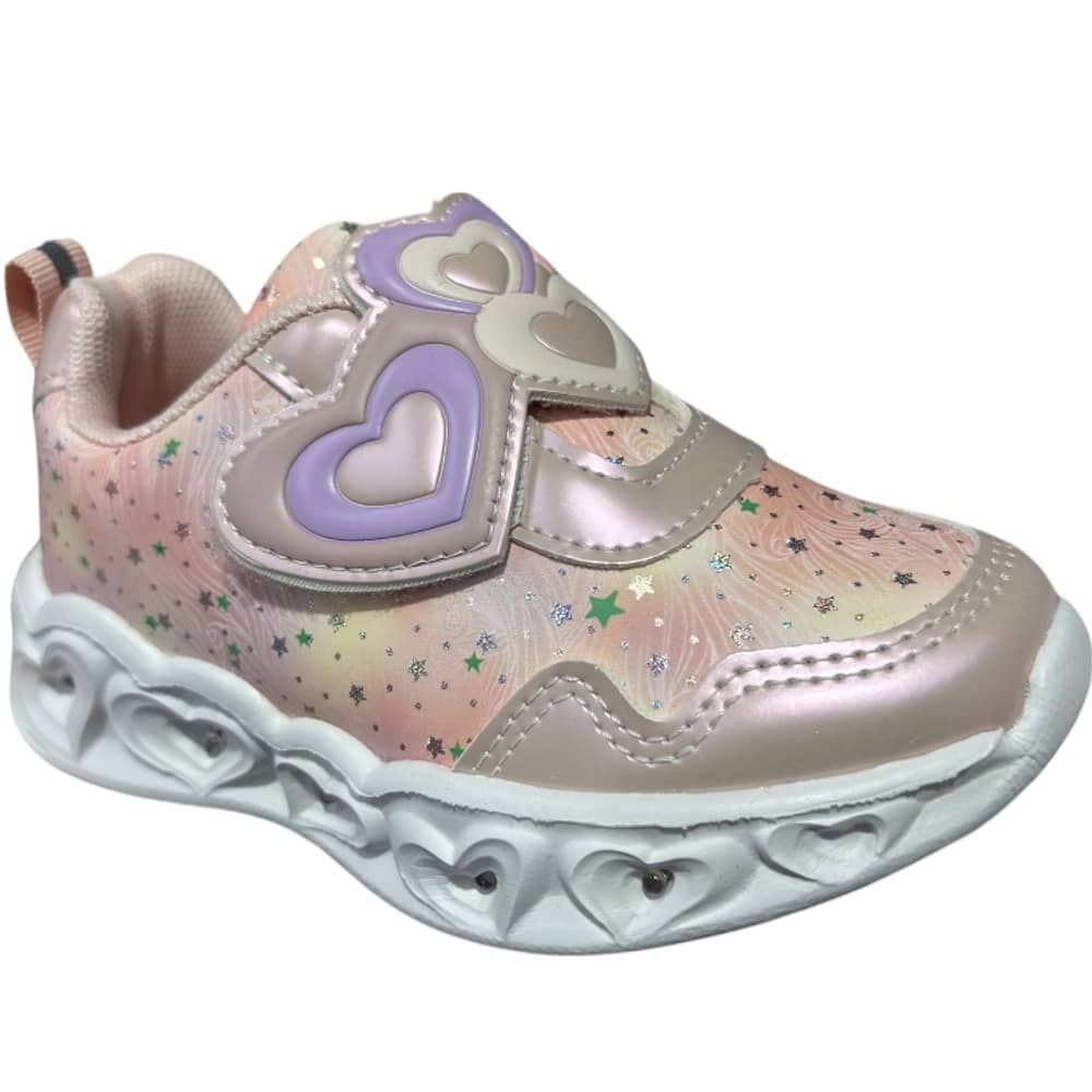 Zapatillas Brillantes Estrellas Para Ni&ntilde;as Con Luces image number 2.0