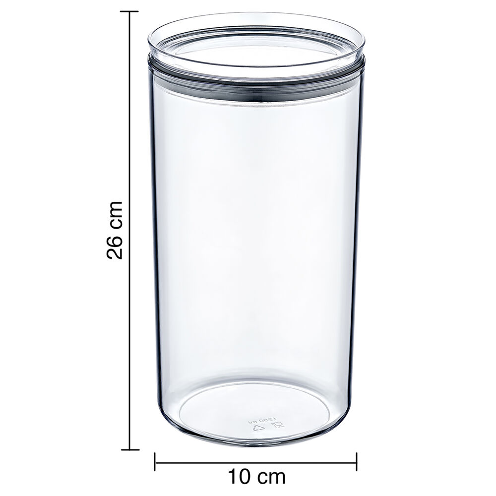 Canister Contenedor Hermético 1,6 Lt Crystal Round image number 2.0