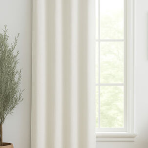 Cortina Engomada Termica 100% Blackout De Tipo Lino