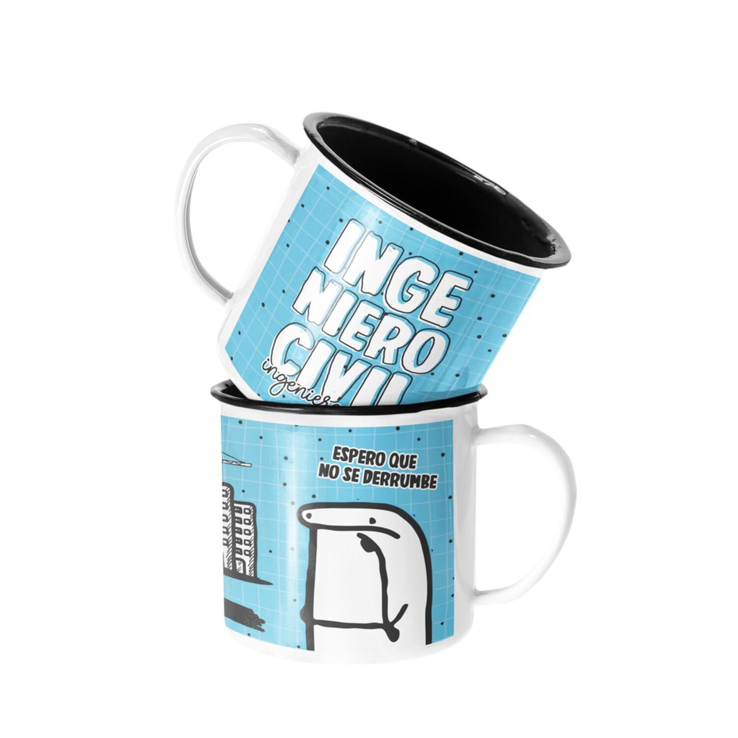 Taza Enlozada Lechera Ingerio Civil Regalo Profesion image number 0.0