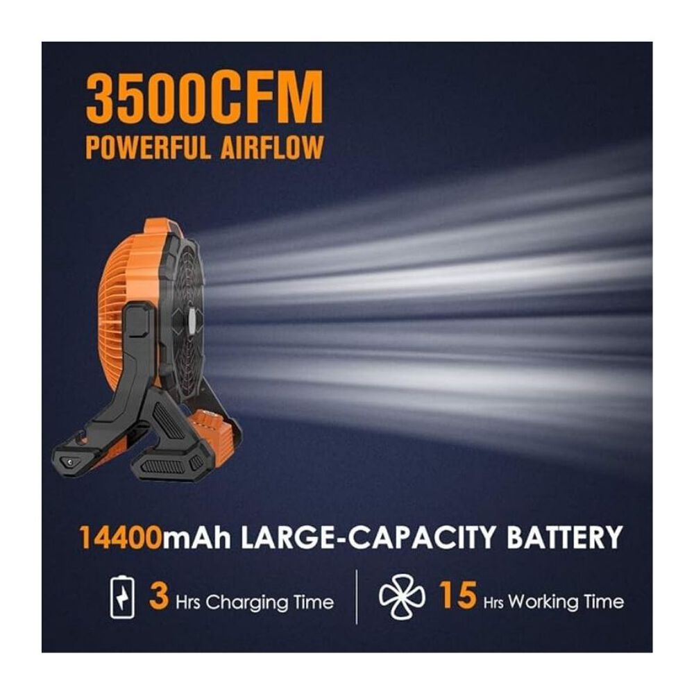 Ventilador De Piso Inalambrico Jortan X25 Con Led image number 1.0