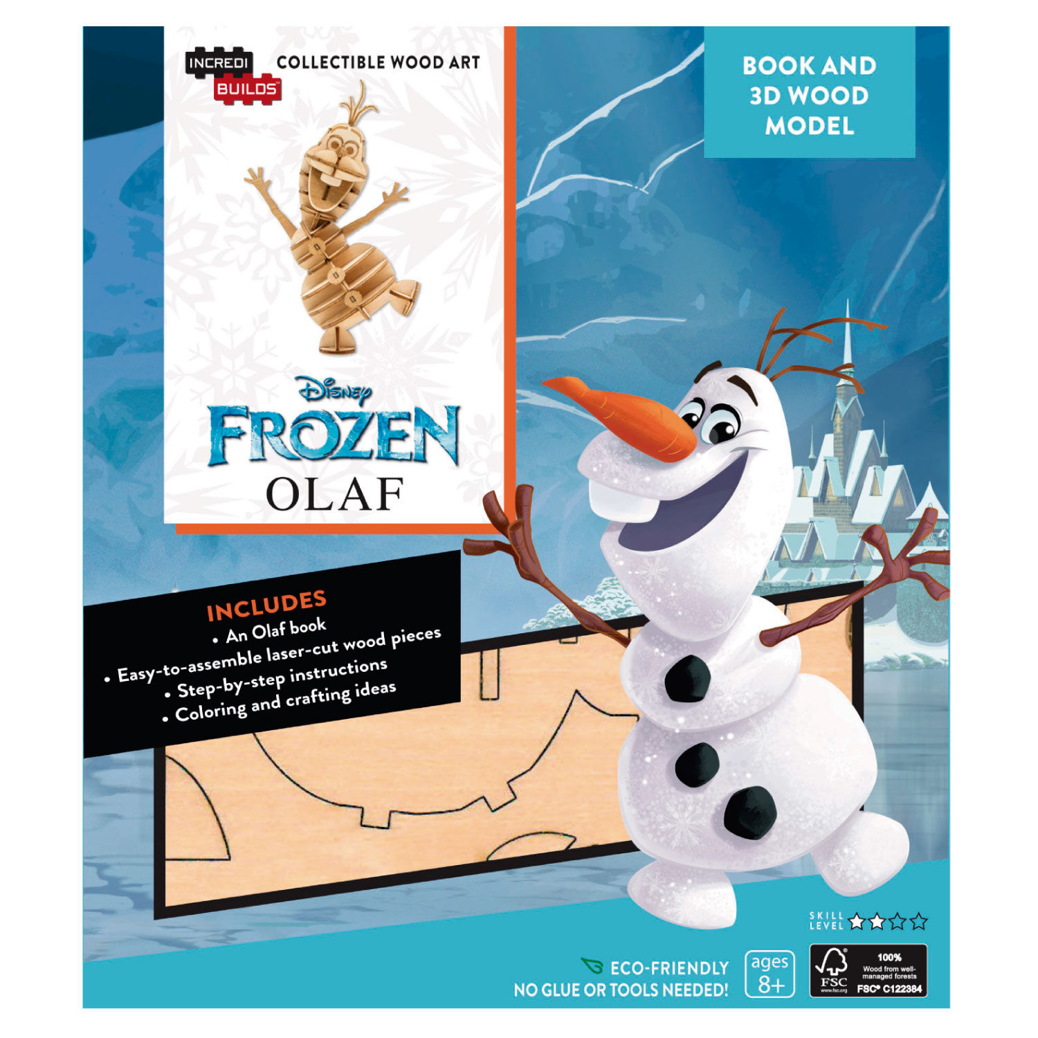 Disney Frozen: Olaf - Libro Y Modelo Para Armar 3d-madera image number 0.0
