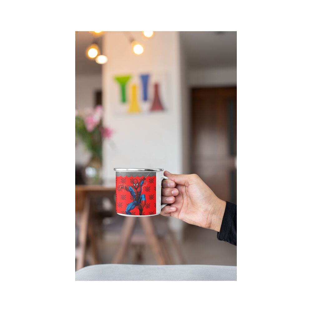 Taza Enlozada Lechera El Increible Hombre Ara&ntilde;a Spiderman image number 2.0