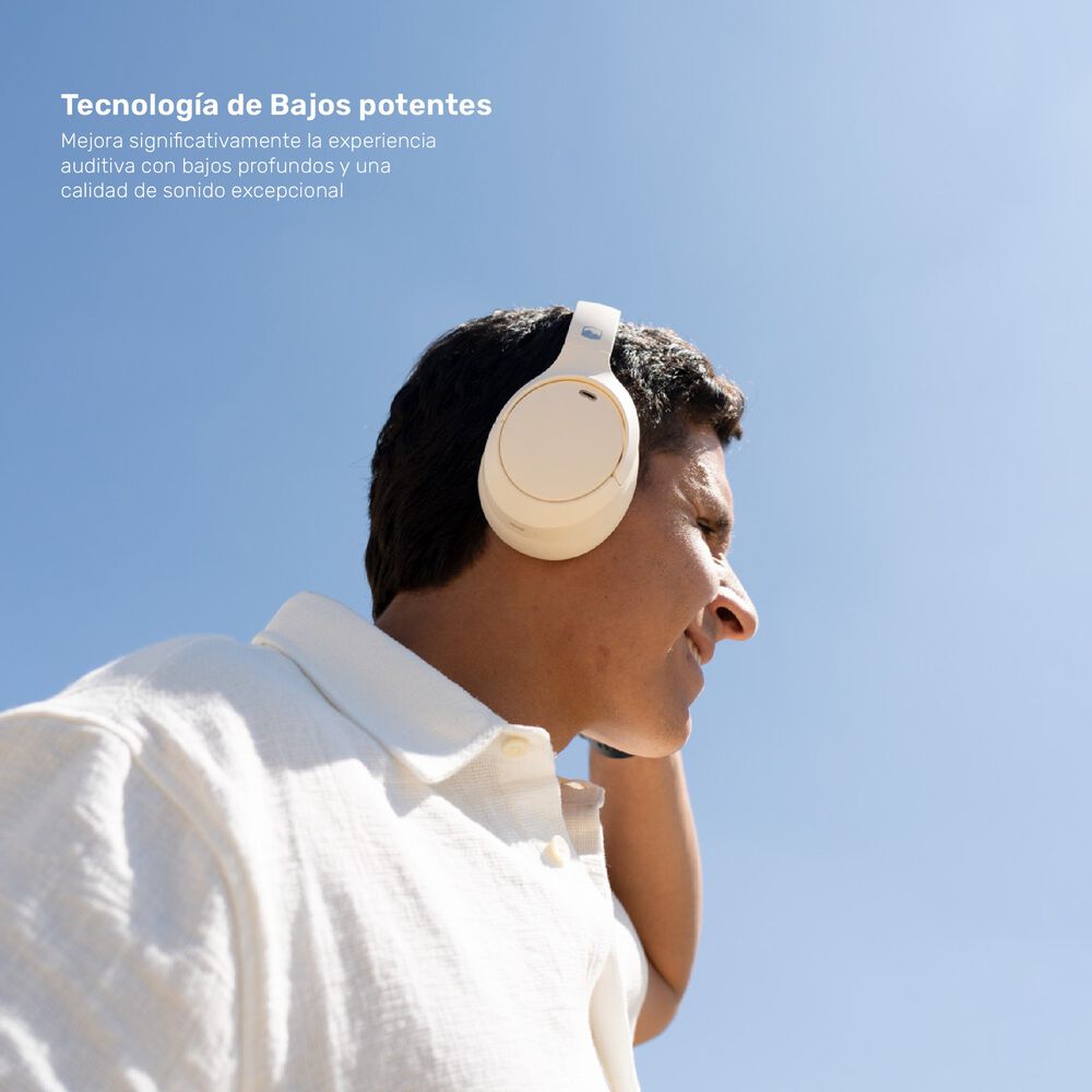 Audifonos Bluetooth Inalambrico Beatmaster Anc Cream image number 5.0