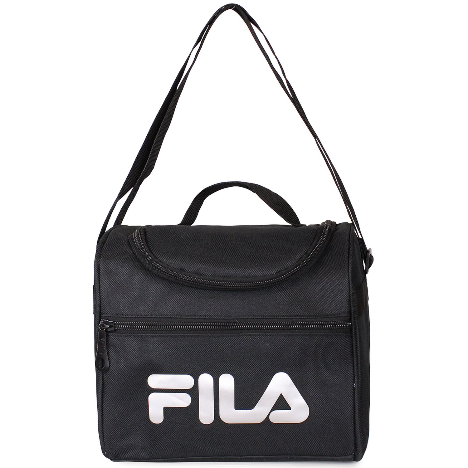 Pack Fila Mochila 16lts Urbanix + Lonchera T&eacute;rmica Bonet Negro-silver image number 2.0