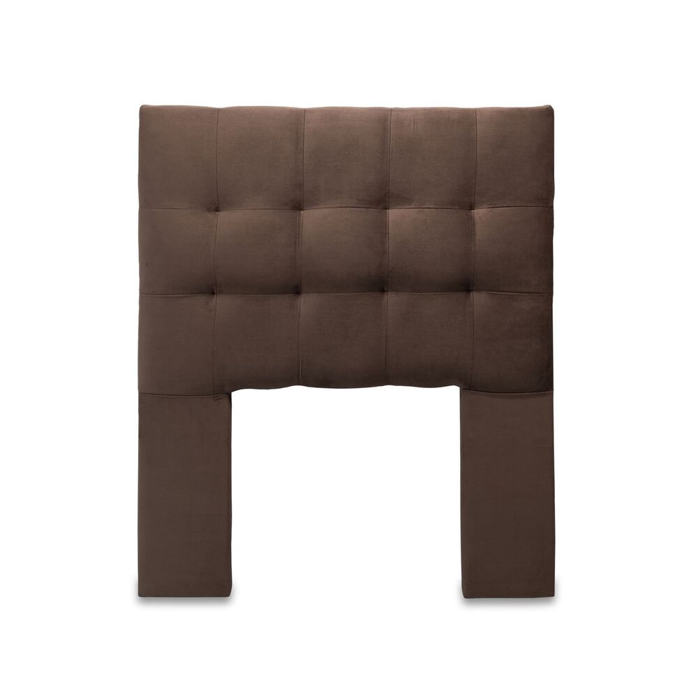 Respaldo Alicante Con Patas Felpa 1,5 Plazas Chocolate image number 0.0