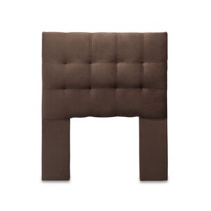 Respaldo Alicante Con Patas Felpa 1,5 Plazas Chocolate