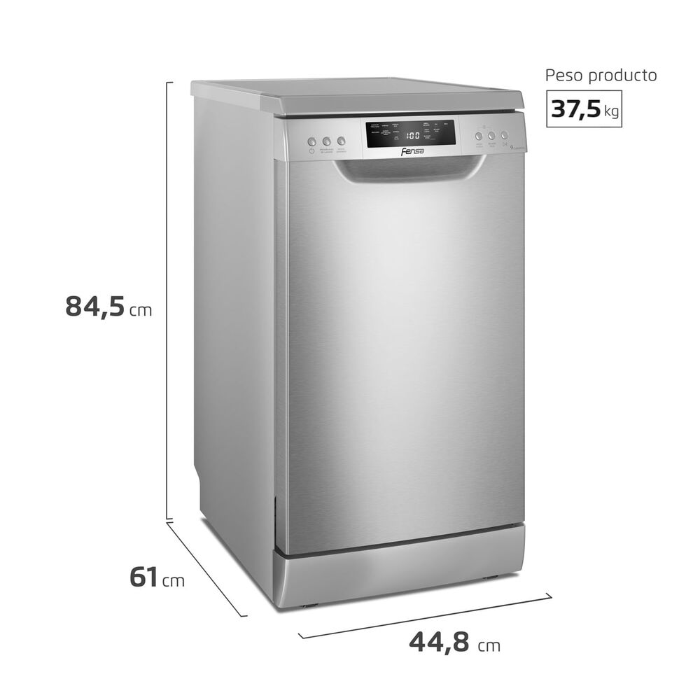 Lavavajillas 9 Cubiertos Programa Econ&oacute;mico 9sz Inox image number 3.0