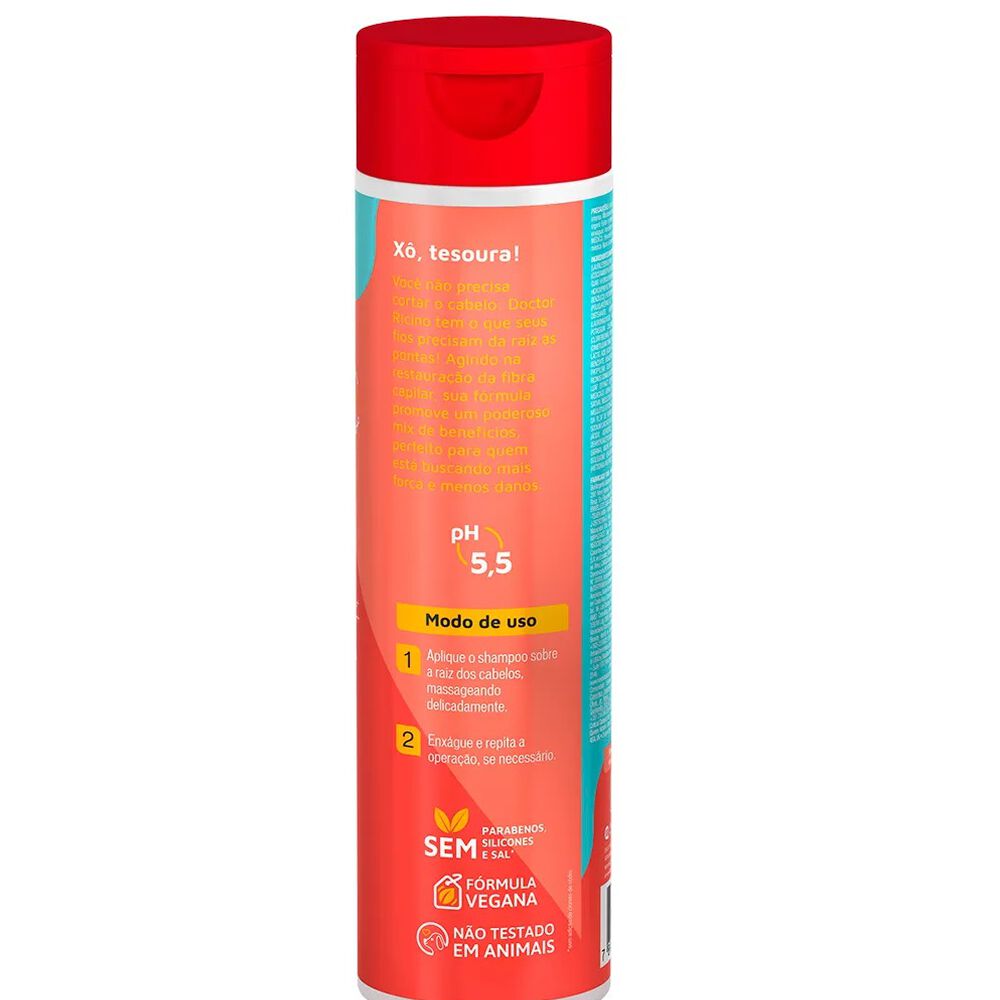 Shampoo Doctor Ricino 300ml Novex image number 1.0