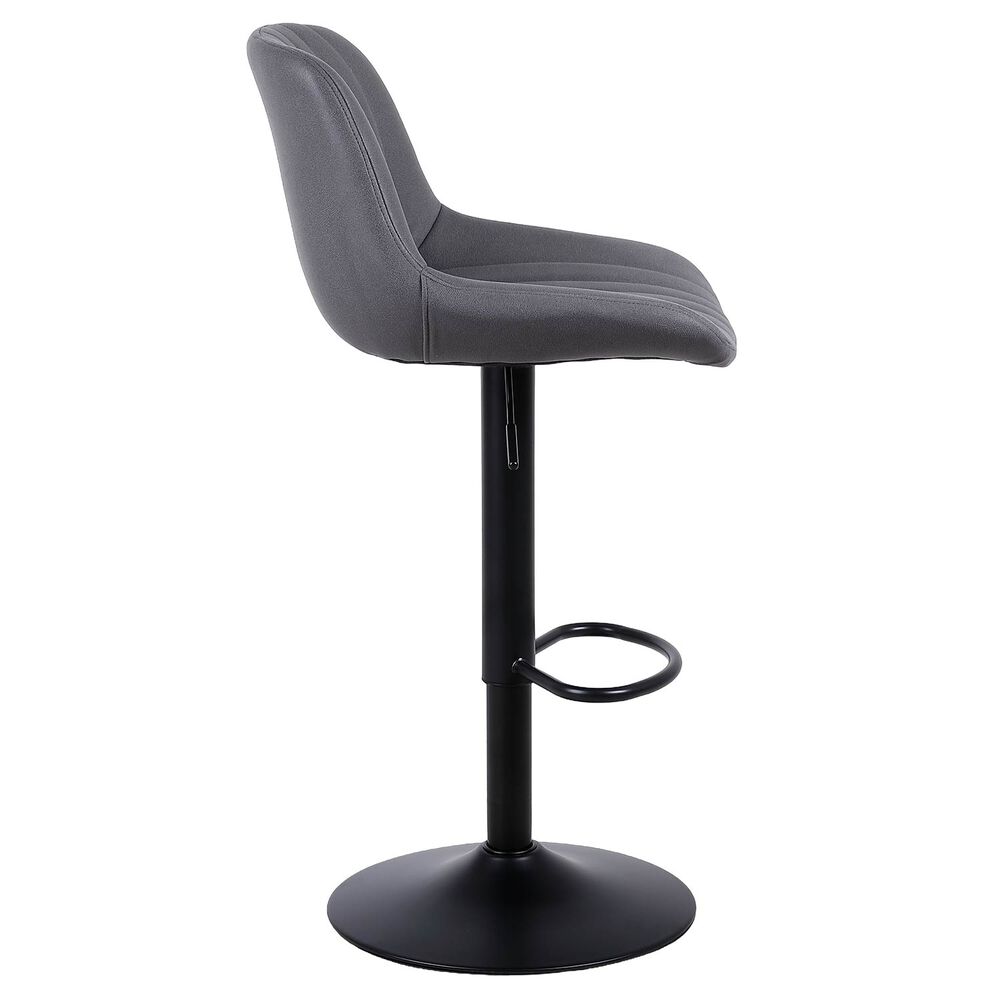 Pack 2 Sillas De Bar New York Con Respaldo Y Reposapi&eacute;s Gris image number 2.0