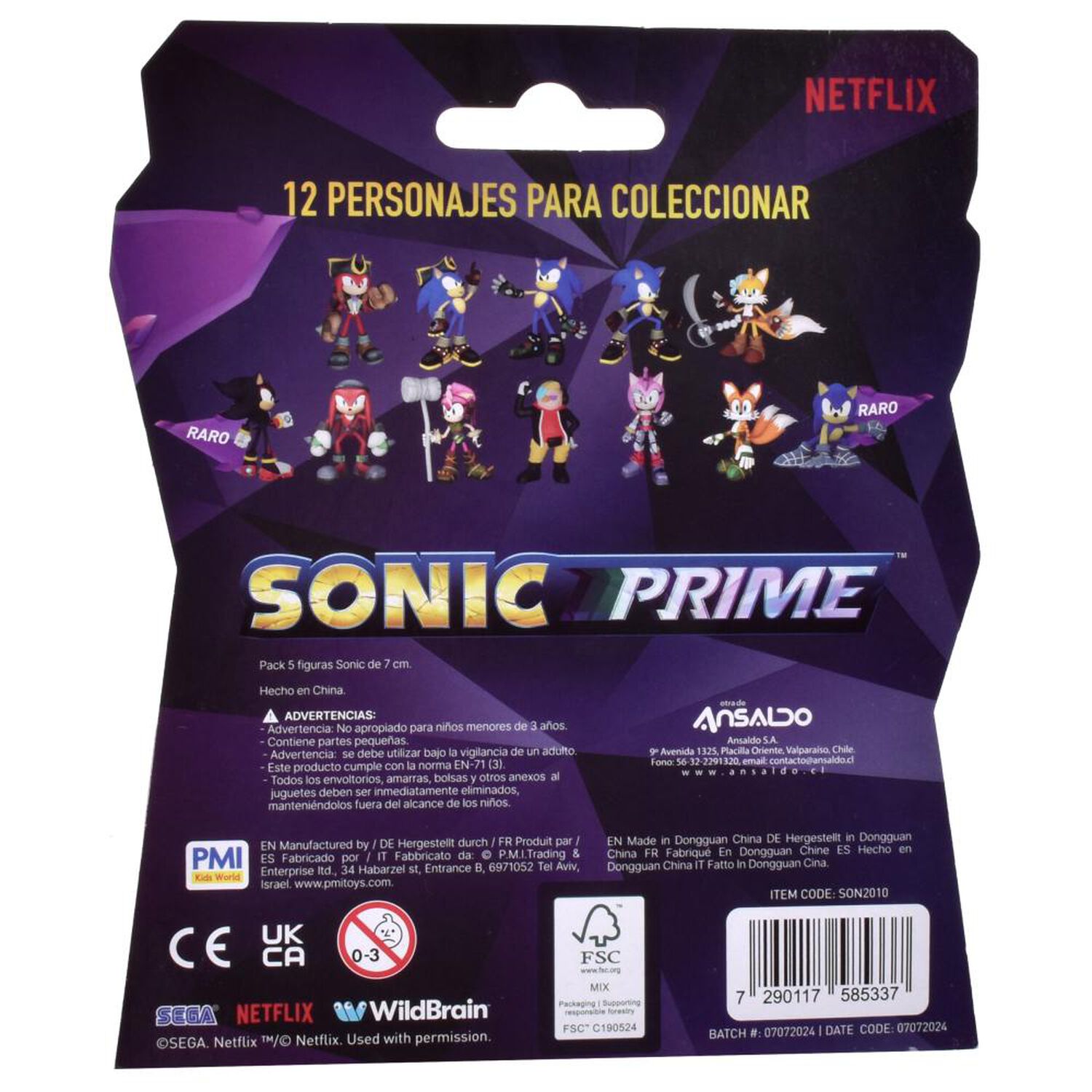 Figura Sonic 7 Cm image number 4.0