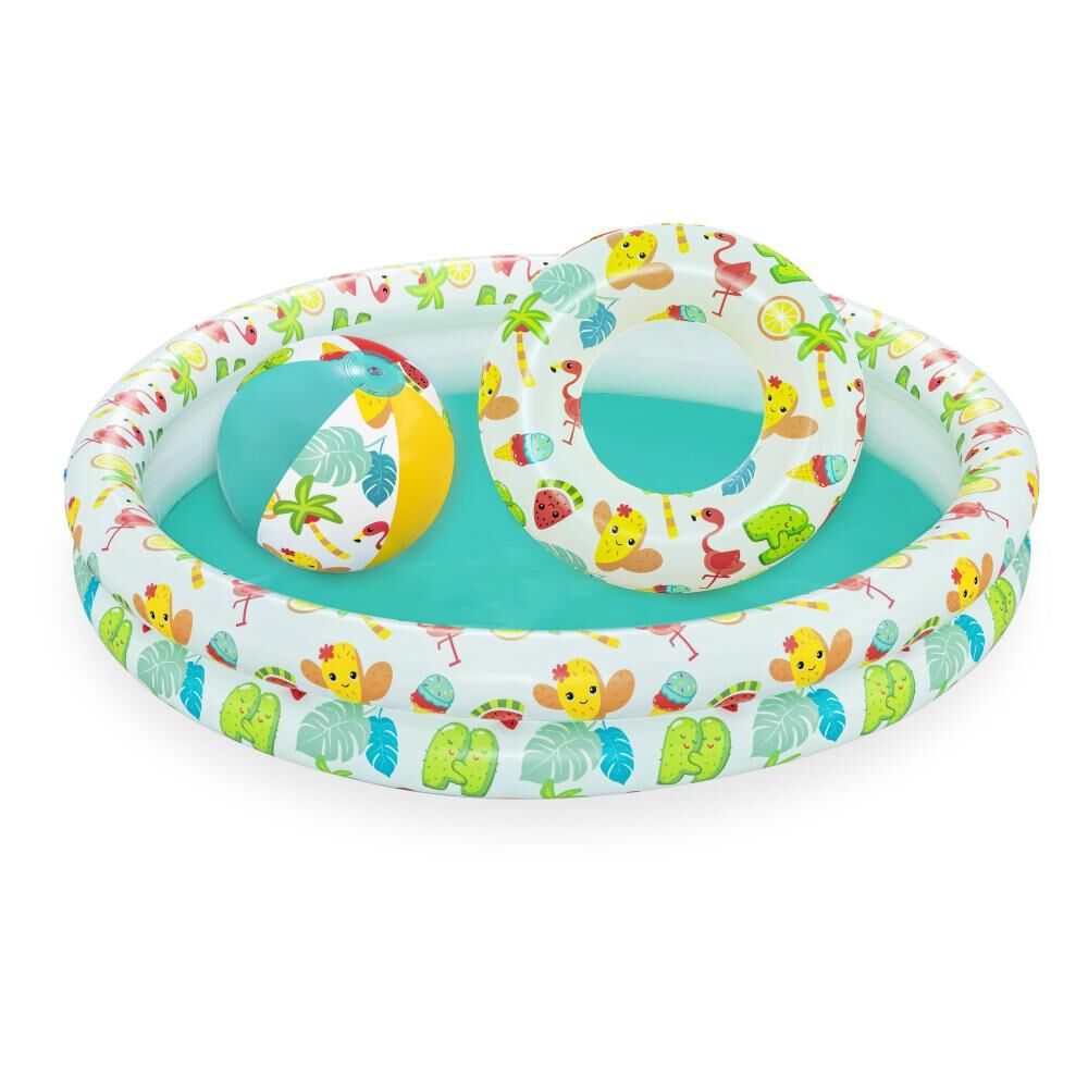 Conjunto De Piscina Con Pelota Y Flotador Bestway Beachtastic image number 0.0