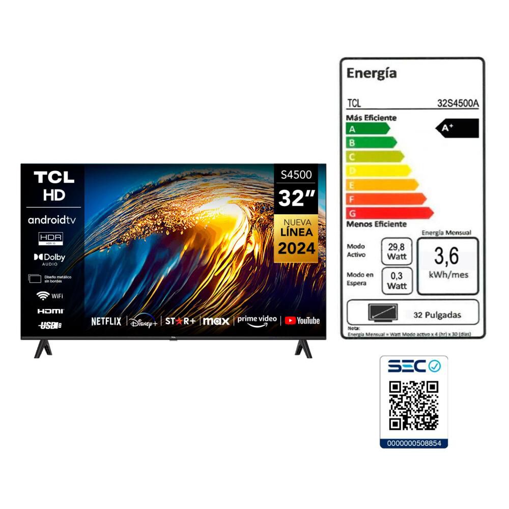 Led 32" TCL S4500 / HD / Smart TV image number 10.0