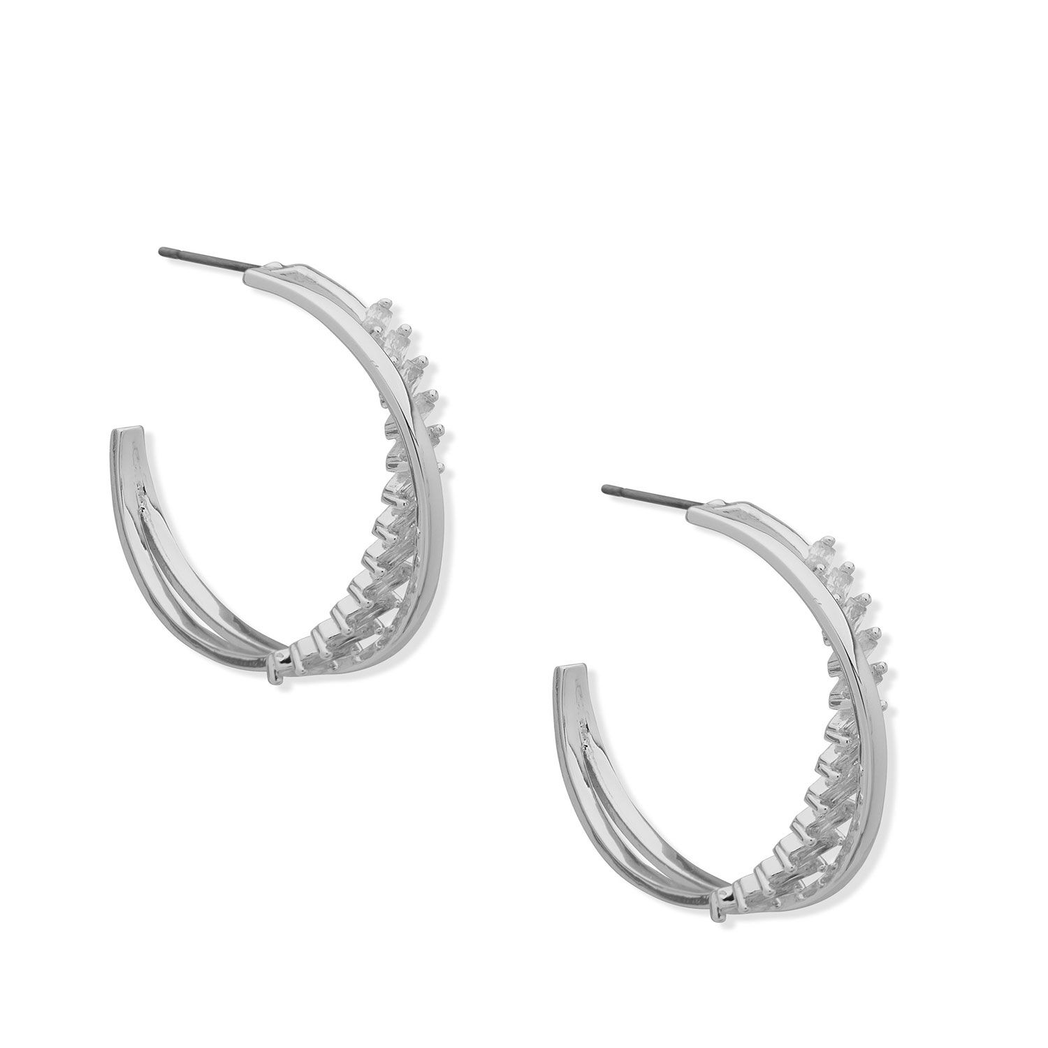 Aros Anne Klein Plateado Mujer 01g00691 image number 1.0