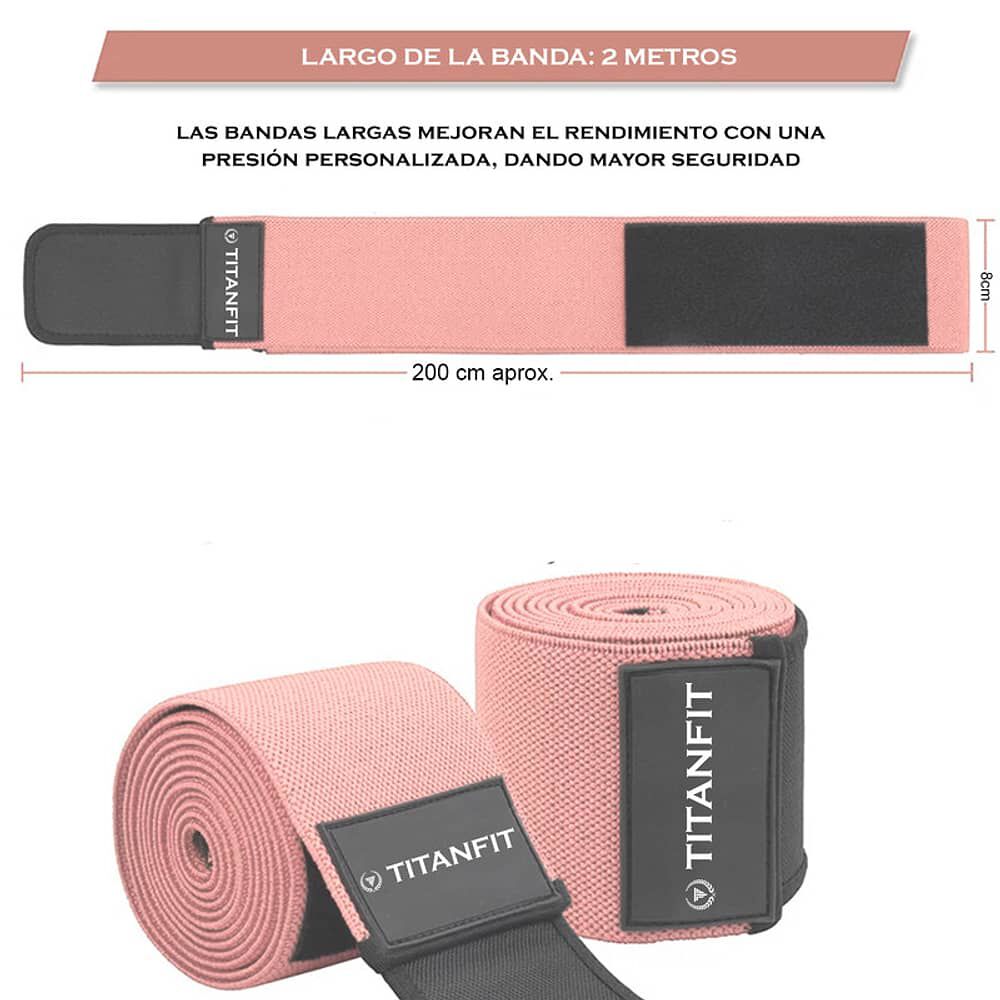 Rodillera Elastica Pelta Rosada Titanfit image number 1.0