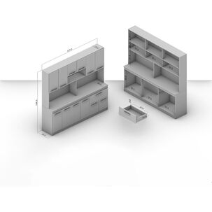 Mueble De Cocina Vekka Home Buck / 12 Puertas / 1 Cajón