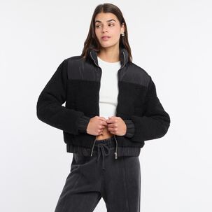 Chaqueta Sherpa Cuello Alto Mujer Rolly Go