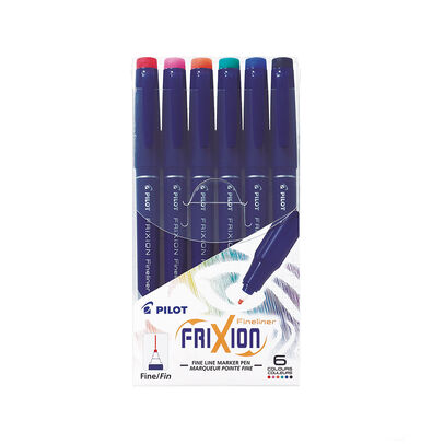 Set 6 Marcadores Frixion Fineliner Pilot