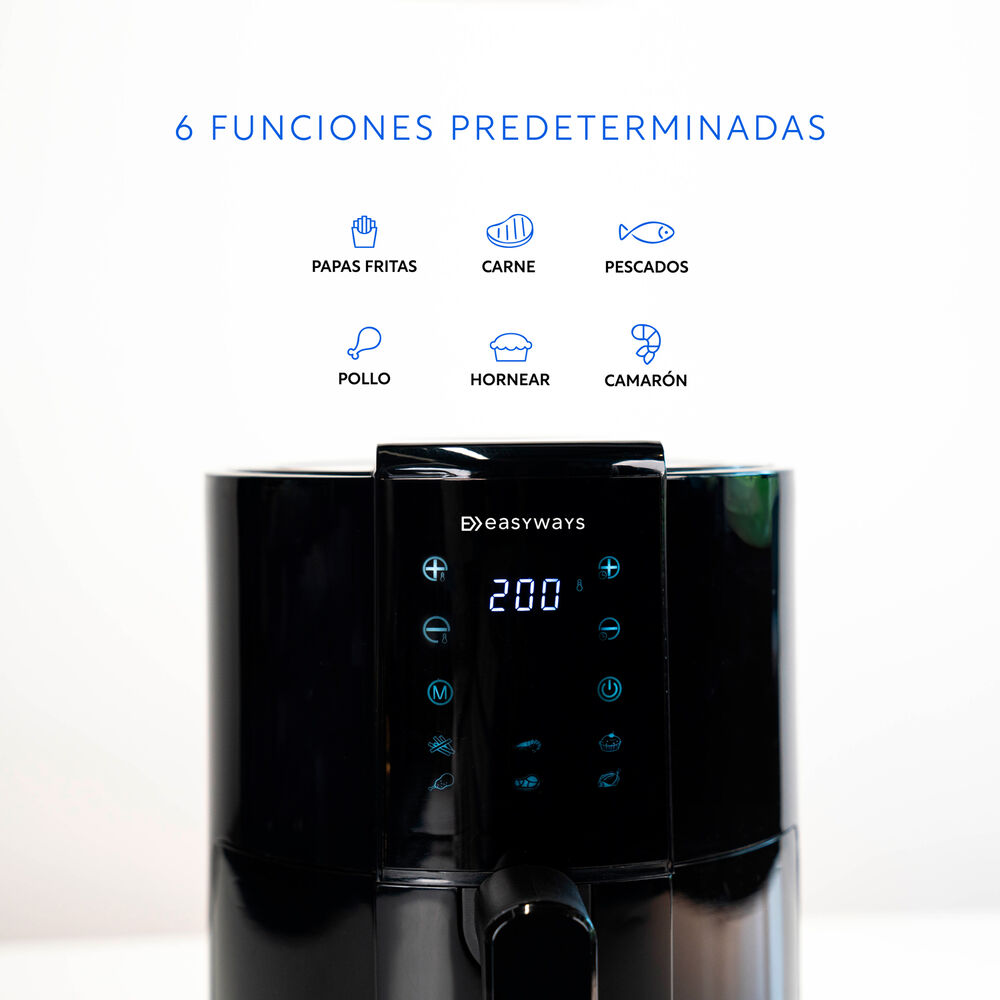 Freidora De Aire Air Fryer Fast 1,8 L Easyways image number 3.0