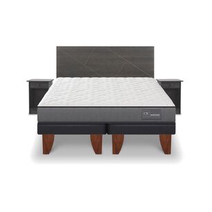 Cama Europea Cic Anatomic / King / Base Dividida + Set De Maderas