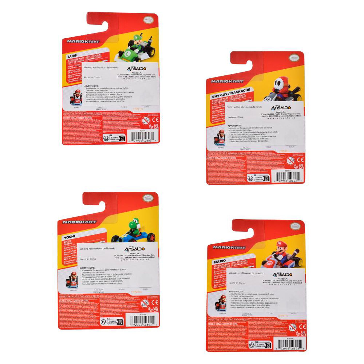 Auto De Juguete Personajes Mario Cart image number 3.0