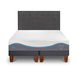 Cama Europea Cic Alaska / 2 Plazas / Base Dividida + Respaldo
