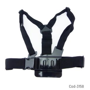 Porta Go Pro Para Pecho Elasticado Profesional En Bolsa