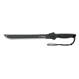 Machete Doble Filo 18 Cacha Bimaterial, Con Funda, Truper