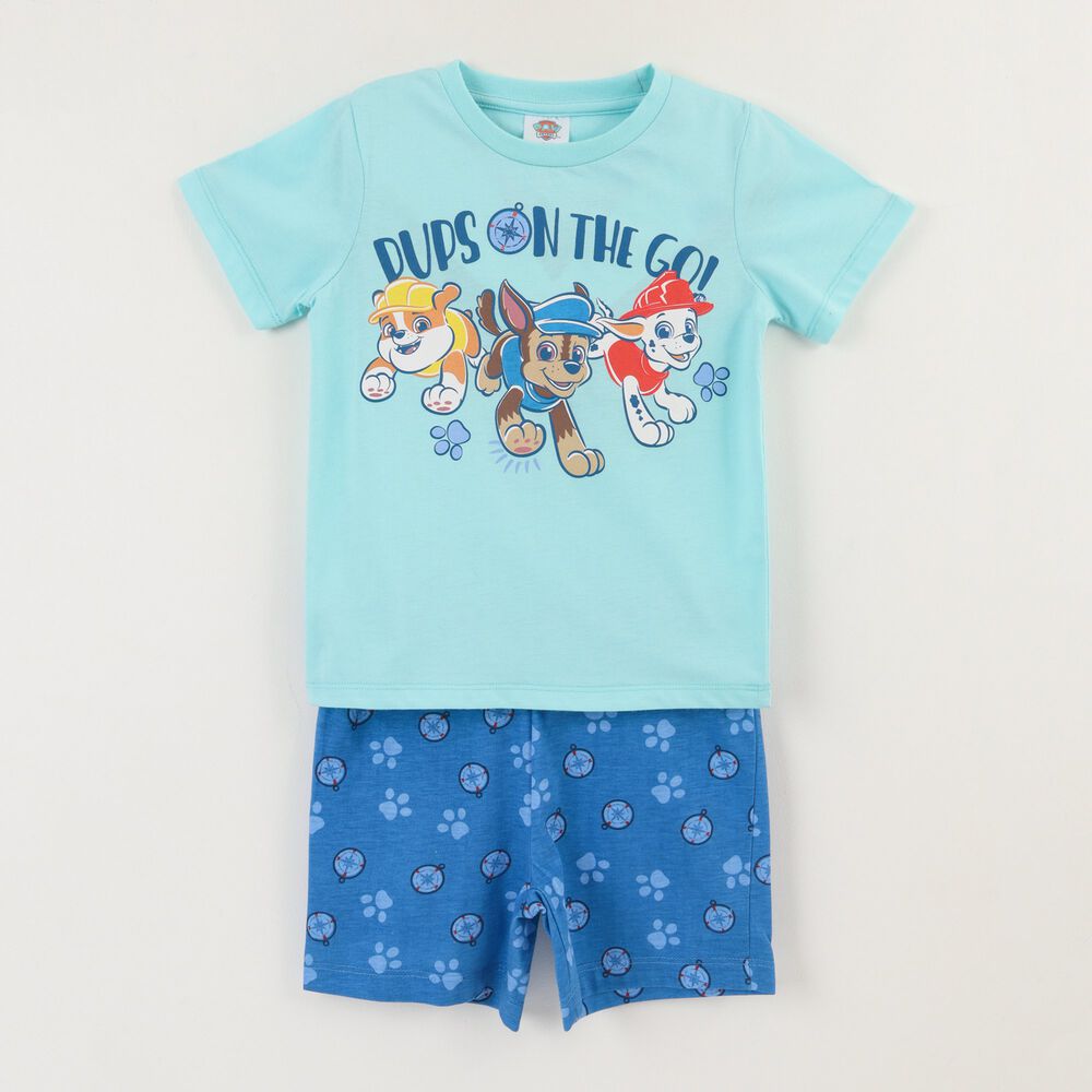 Pijama Manga Corta Ni&ntilde;o Calipso Pandilla Paw Patrol image number 0.0
