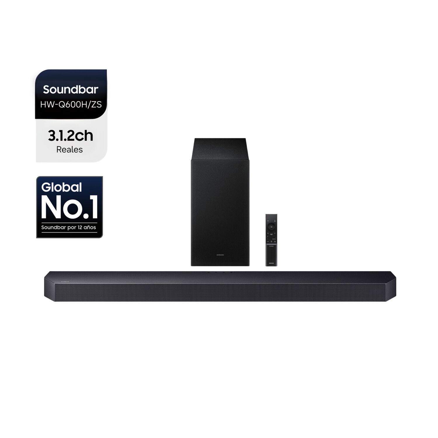 Q Series Soundbar Hw Q600h 3 1 2 Subwoofer 2026 Titan Black image number 2.0