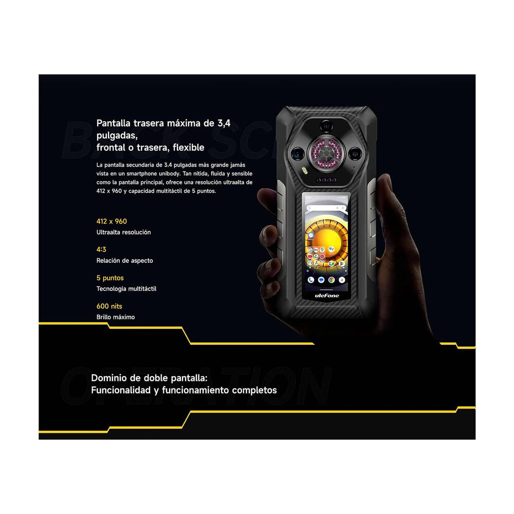Ulefone Armor 30 Pro - Smartphone 5g Resistente Con Doble Pantalla image number 4.0