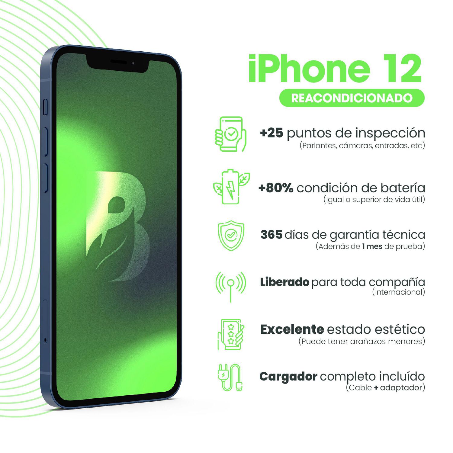 Iphone 12 64gb - Azul Recondicionado image number 5.0