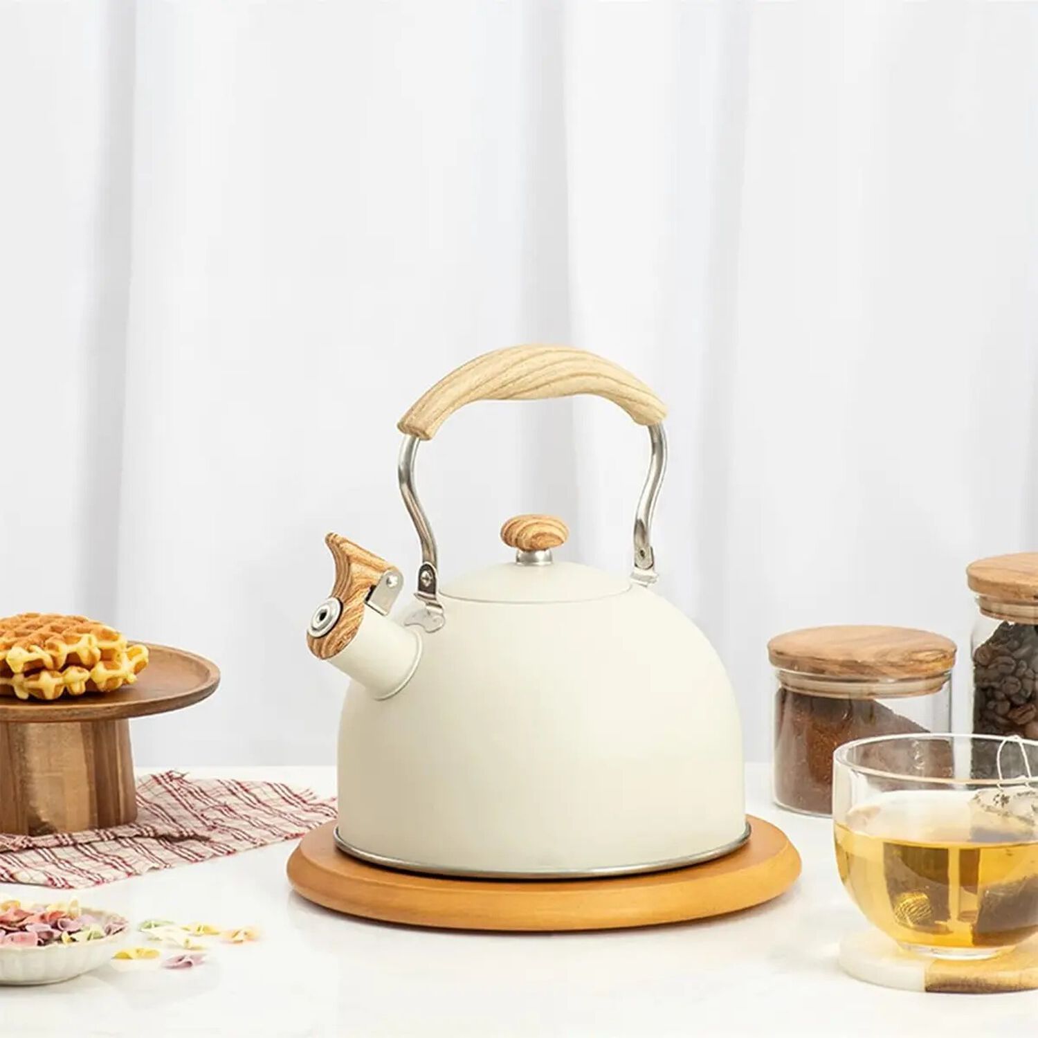 Tetera Acero Inoxidable Vintage Vitta 2.5l Beige image number 3.0