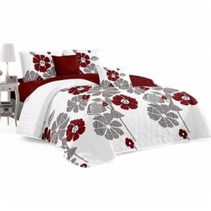 Cubrecama De Verano King Quilt + 2 Fundas De Almohada Cobertor Delgado Qvr3-3