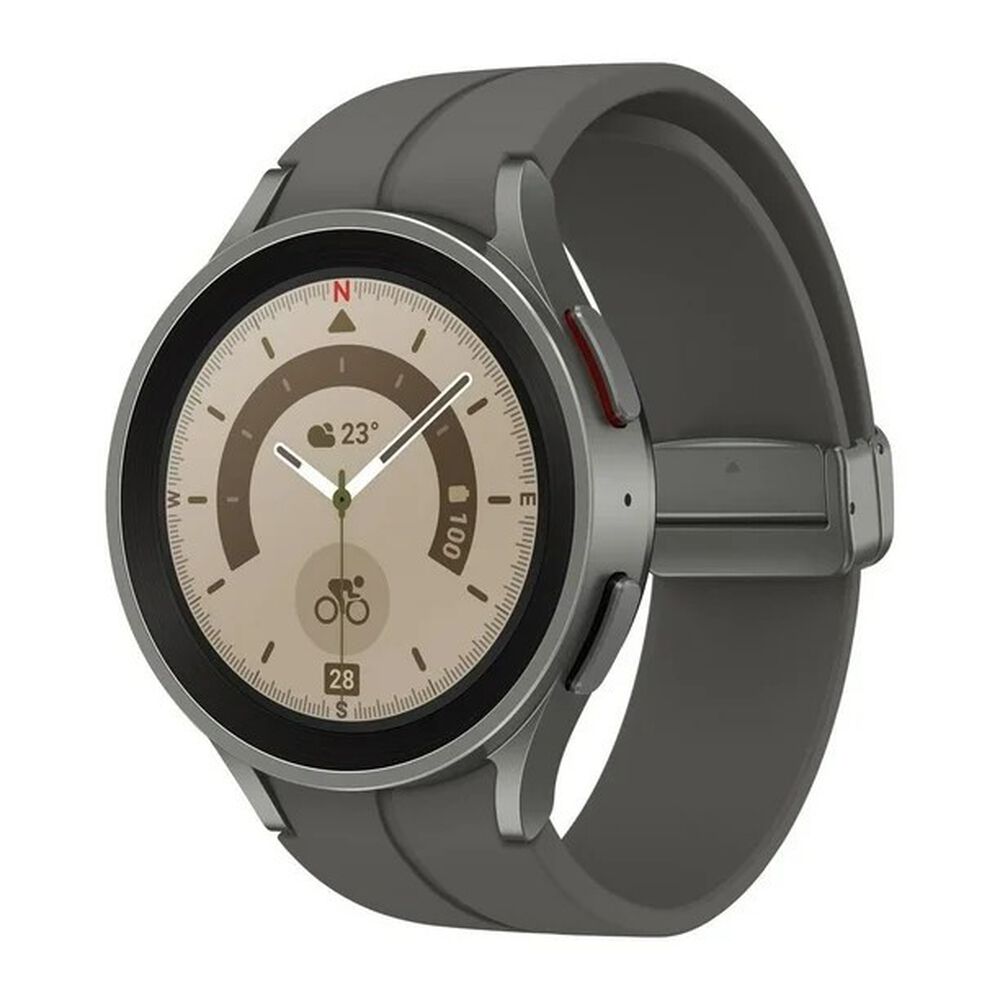 Samsung Galaxy Watch Watch 5 Bt Pro Display De 1.4" Con Correa De Silicona - Color Gris Titanio image number 0.0