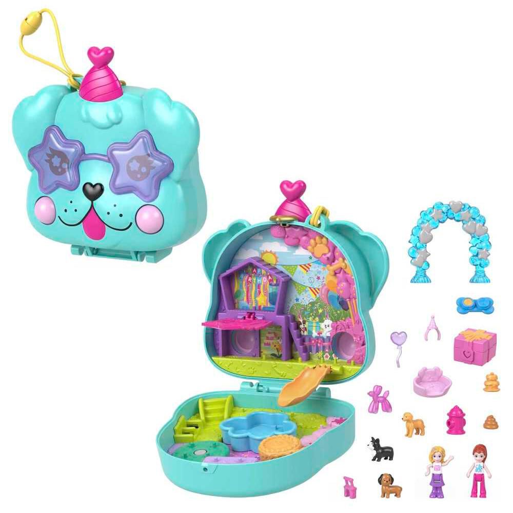 Set De Juego Polly Pocket Compacto Fiesta De Cumpleaños De Perrito image number 6.0
