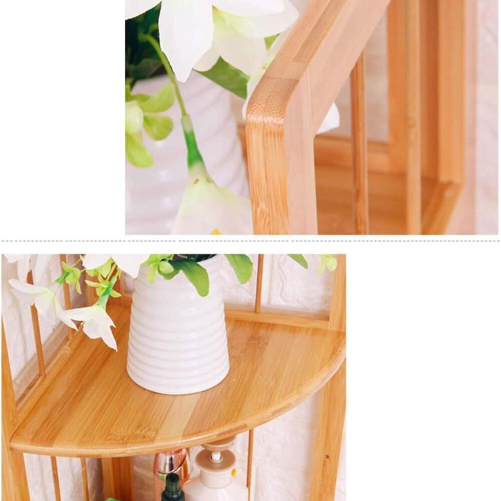 Repisa Esquinero De Madera 4 Niveles Natural image number 7.0