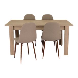 Mesa De Comedor Fm-005c Caf&eacute; Claro
