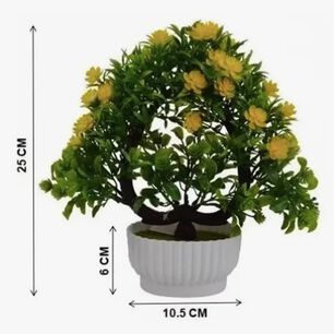 Planta Bons&aacute;i Camelia De Espuma Artificial Macetero 25cm