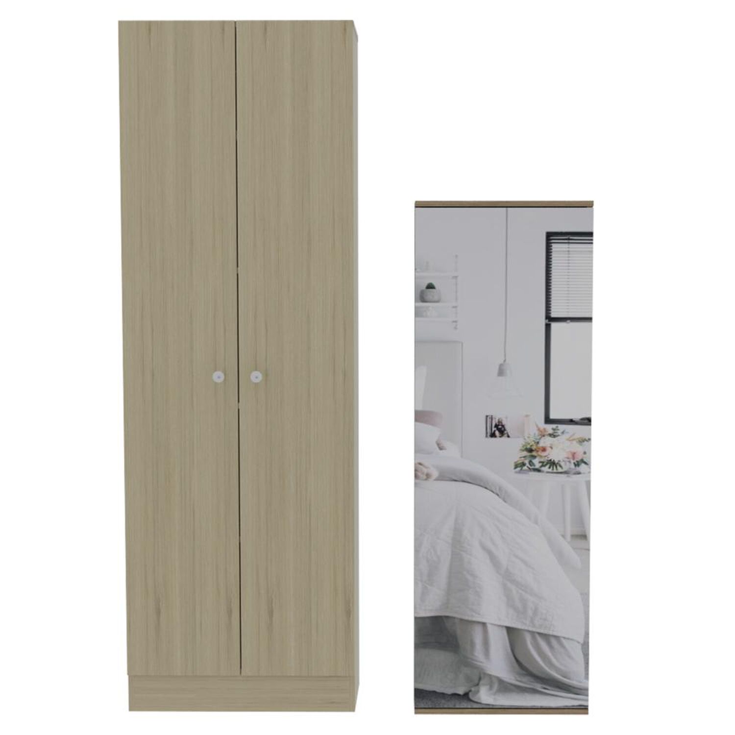 Closet + Zapatero Dreams - Rovere / Blanco Tuhome image number 0.0