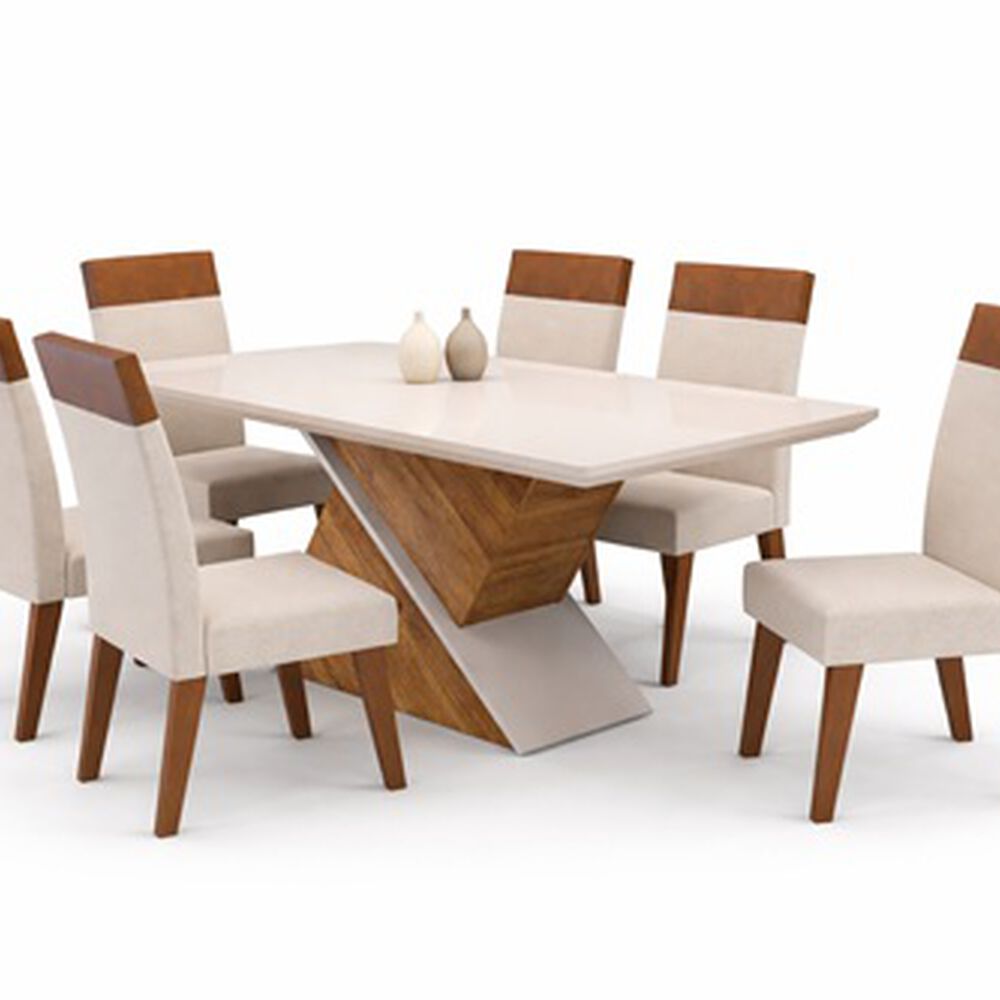 Juego De Comedor 6 Sillas Elite Beige image number 4.0
