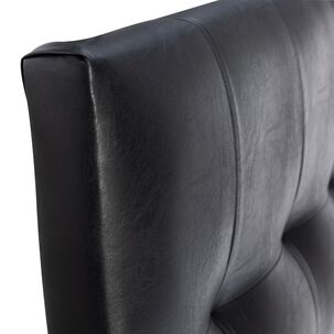 Respaldo Alicante Con Patas Pu 1 Plaza Negro