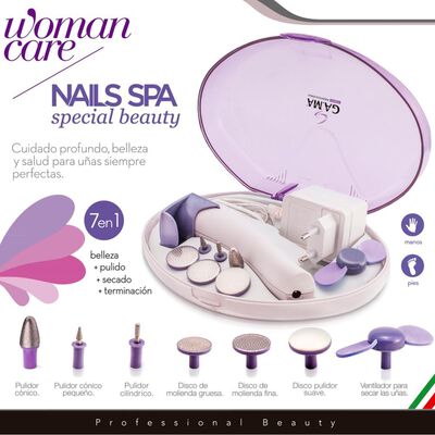 Kit Manicure Gama Nail Spa 7 Accesorios